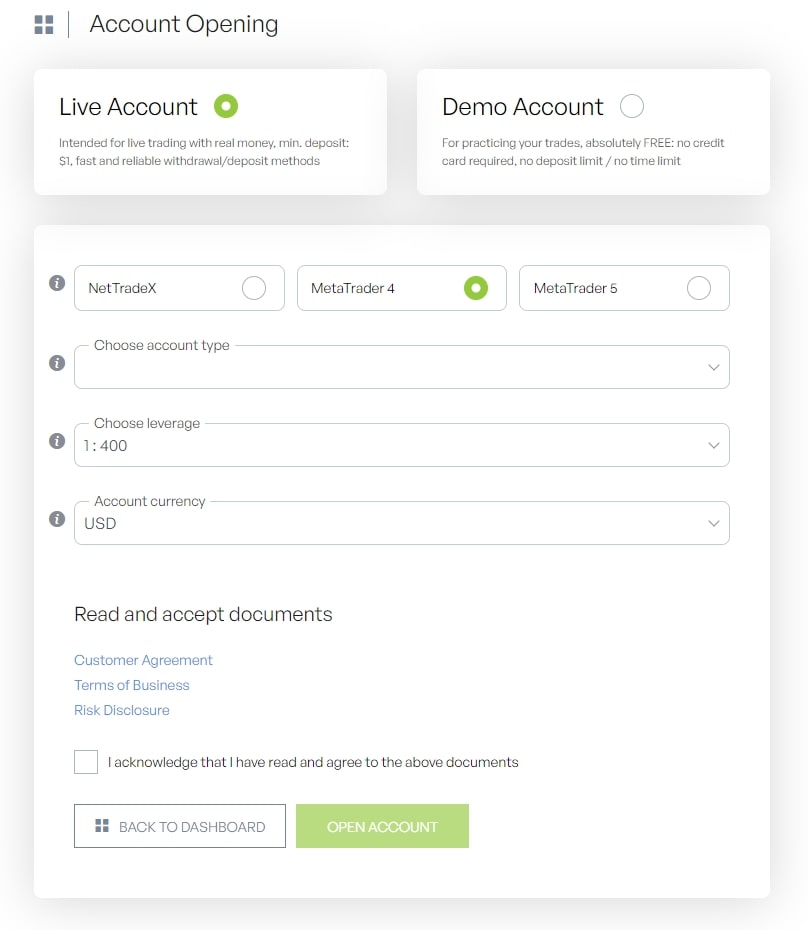 選擇 MetaTrader 4 選擇 MetaTrader 4